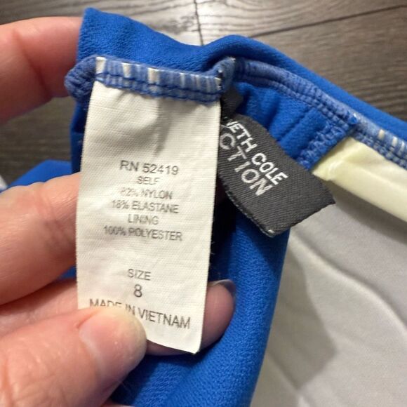 Kenneth Cole Reaction Women’s 8 Blue Swim Dress - Picture 4 of 4